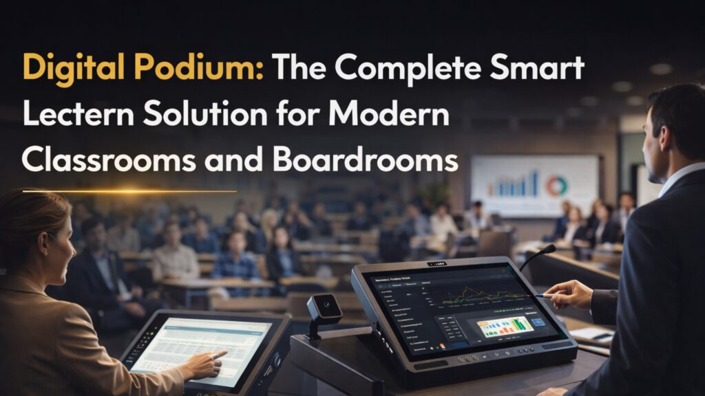 Digital Podium: The Complete Smart Lectern Solution for Modern Classrooms and Boardrooms