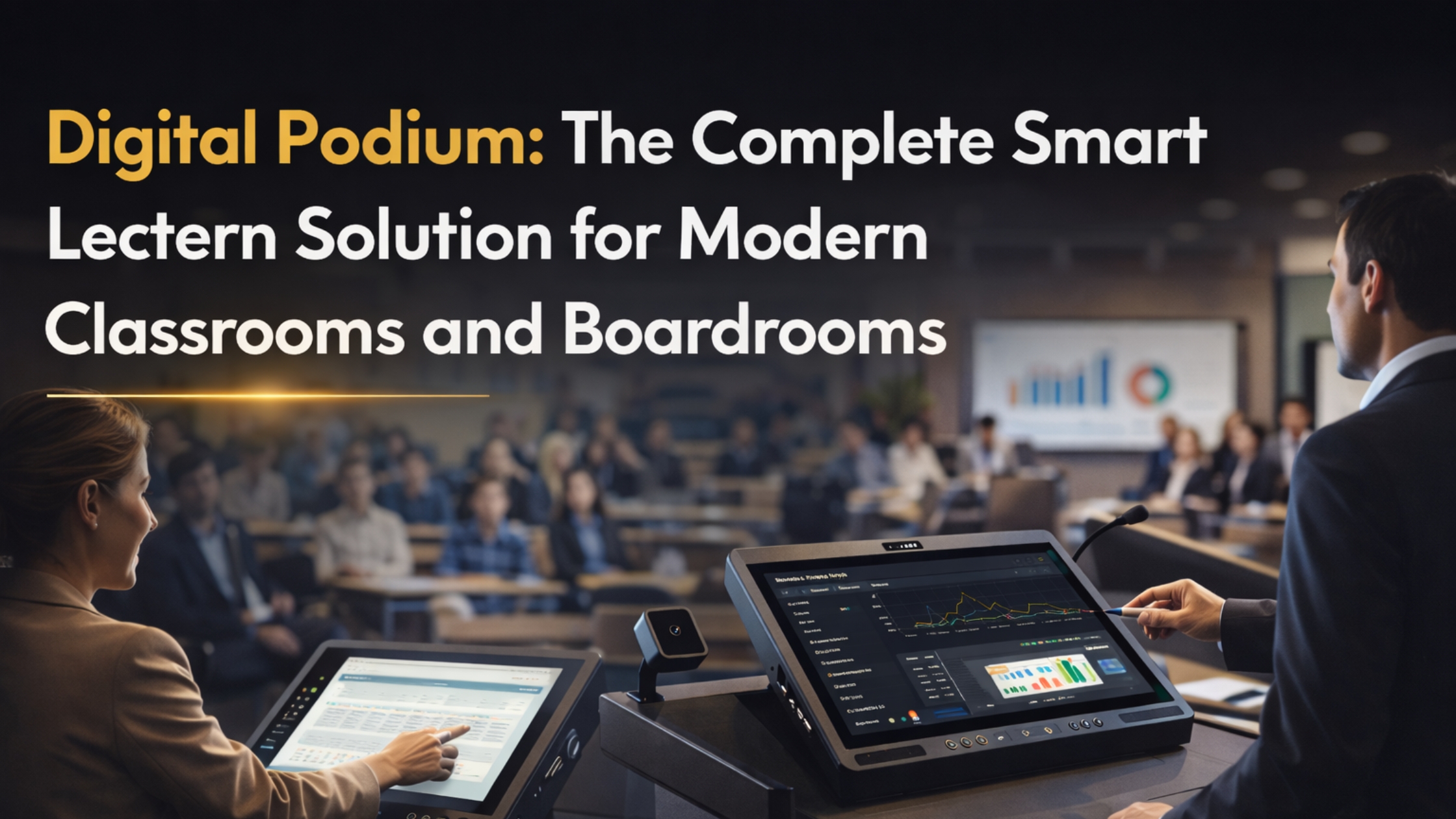 Digital Podium: The Complete Smart Lectern Solution for Modern Classrooms and Boardrooms
