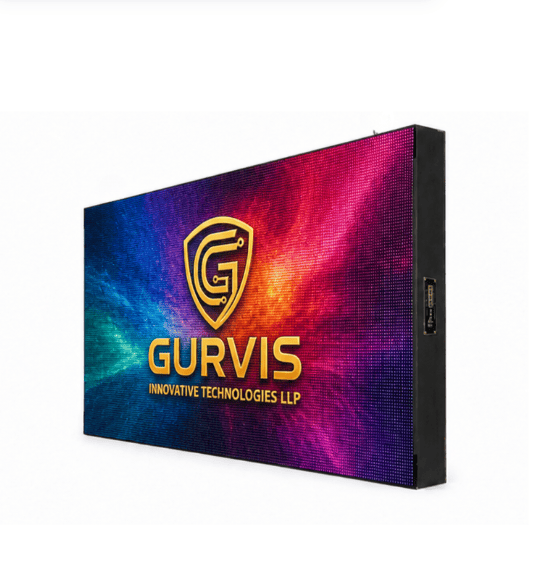 Gurvis Indoor Video Wall – profile view with ultra-thin profile and precise pixel pitch