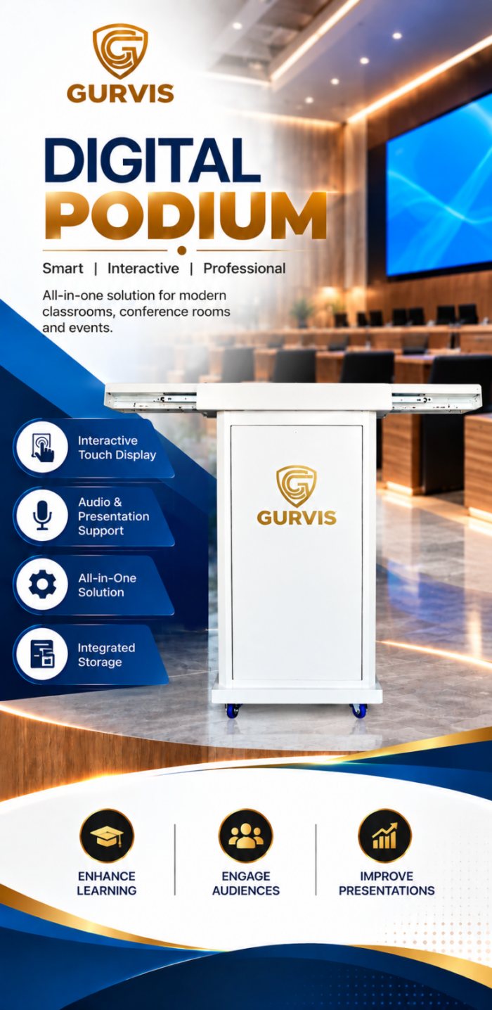 Gurvis Digital Podium – smart, interactive, professional lectern