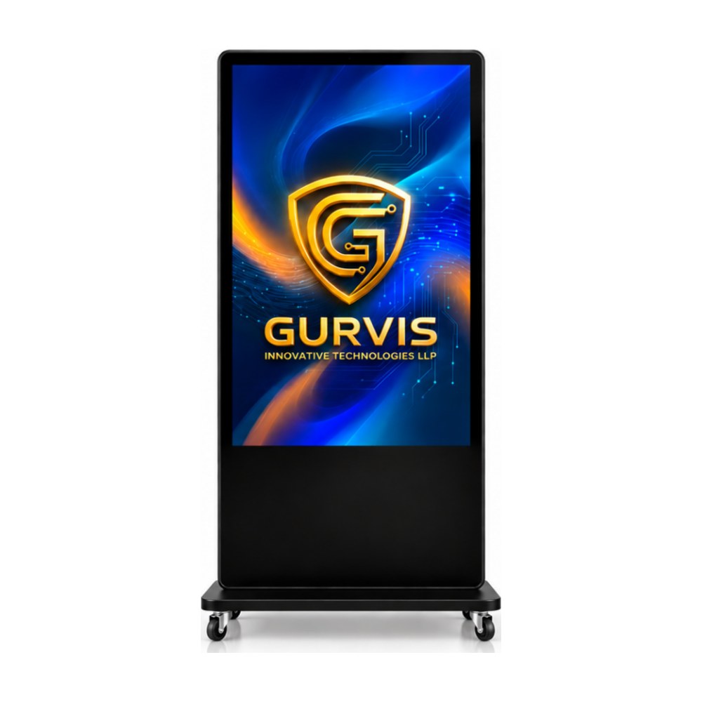 Gurvis floor-standing digital signage standee for retail stores